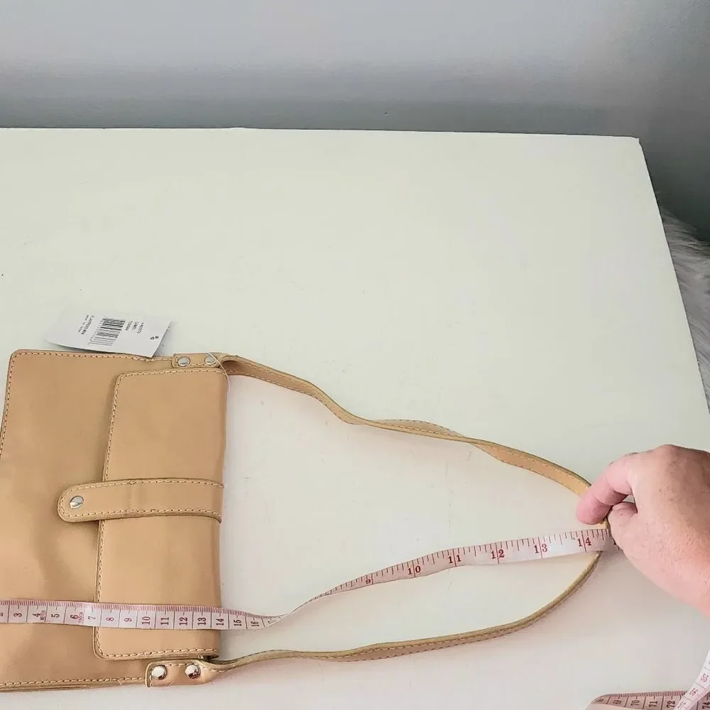 9 West small clutch camel color NWT